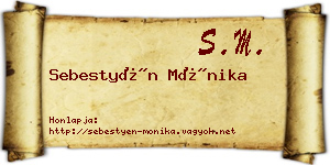 Sebestyén Mónika névjegykártya